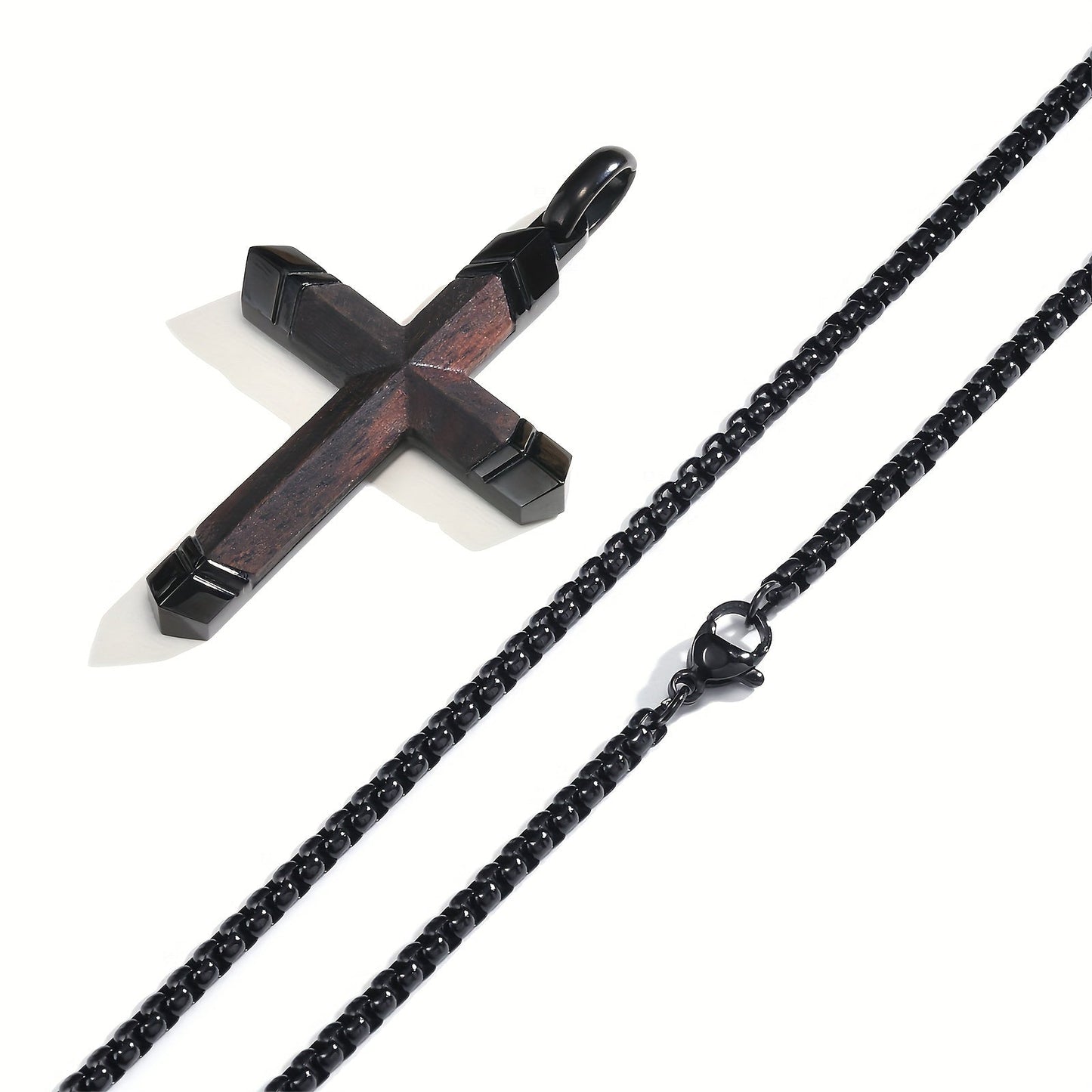 Colar Imago – Aço 316L e Madeira Nobre - Catholité