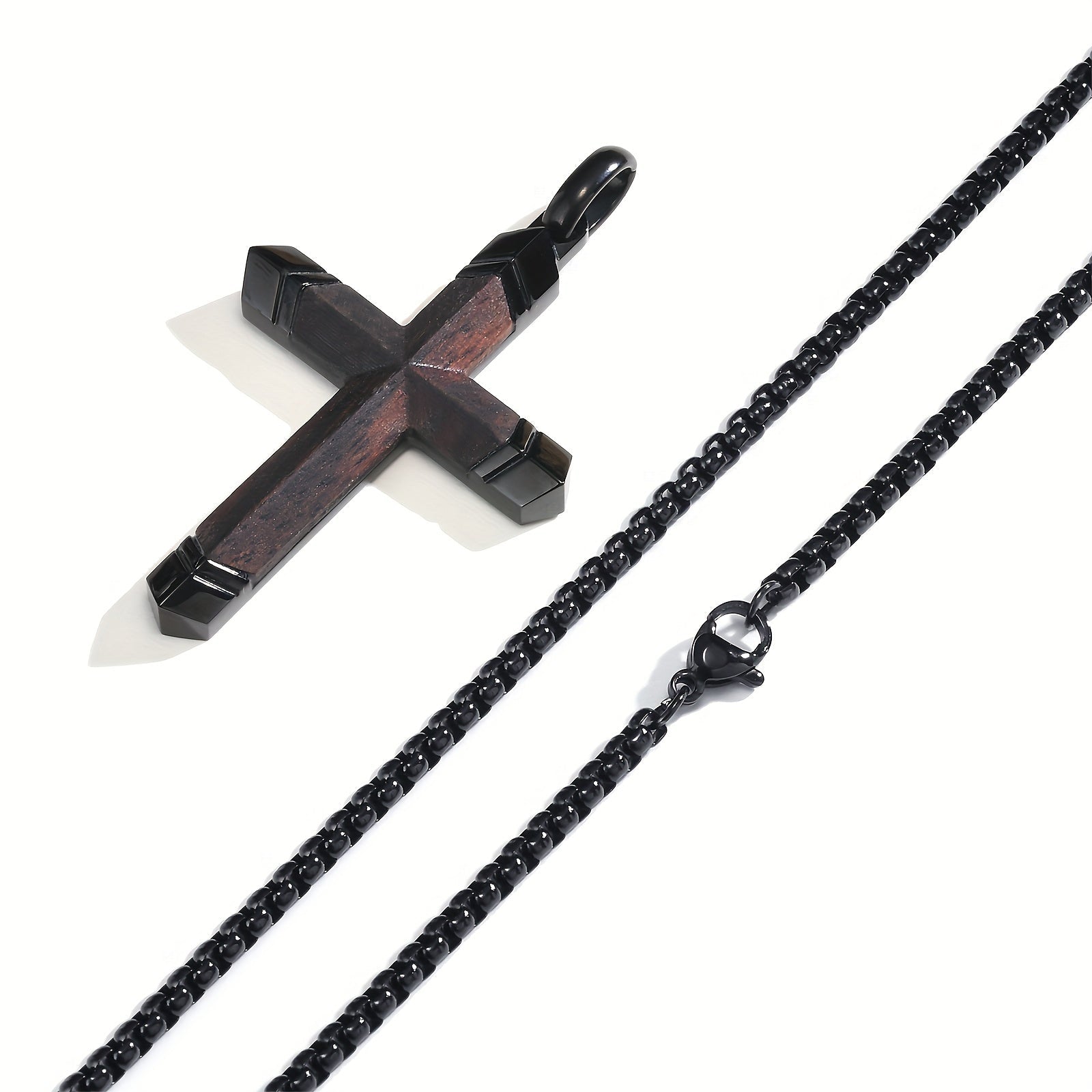 Colar Imago – Aço 316L e Madeira Nobre - Catholité