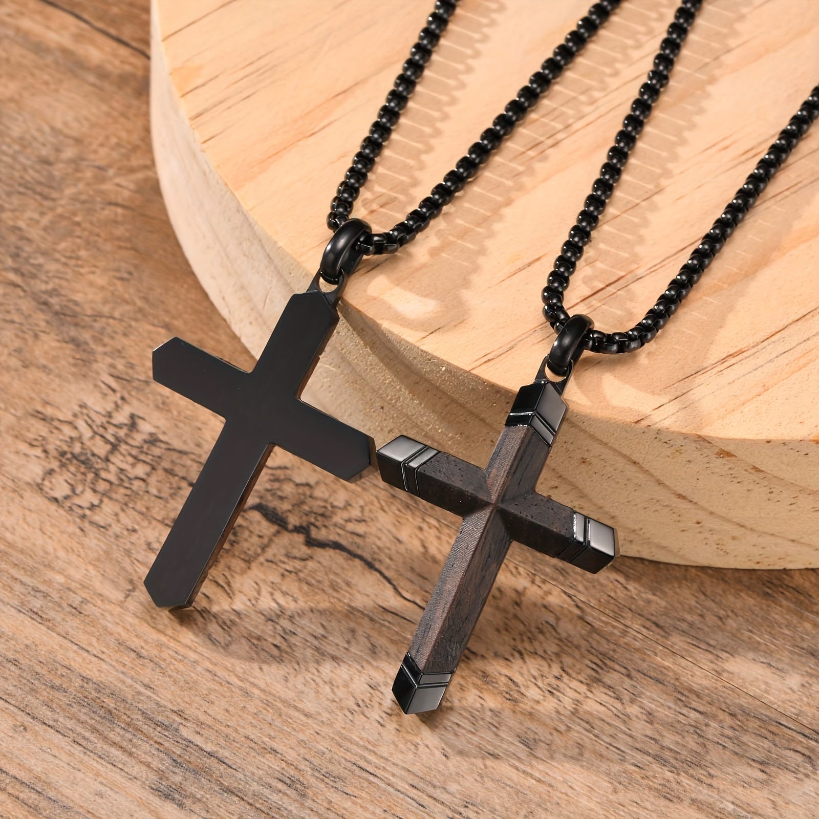 Colar Imago – Aço 316L e Madeira Nobre - Catholité