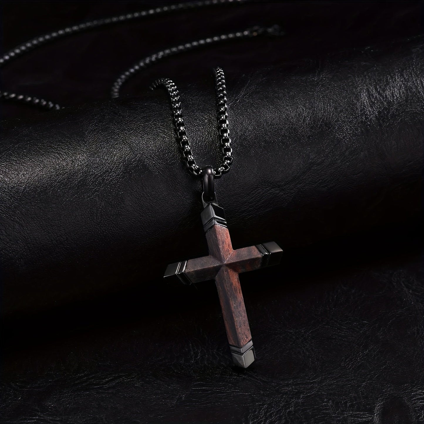 Colar Imago – Aço 316L e Madeira Nobre - Catholité