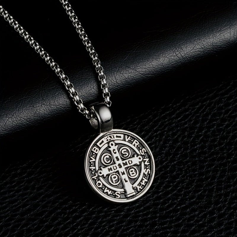 Colar Invictus – Titânio e São Bento - Catholité