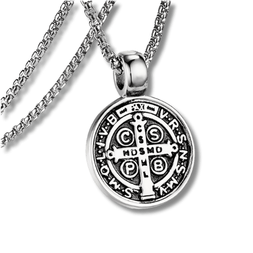 Colar Invictus – Titânio e São Bento - Catholité