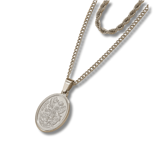 Colar Militae Arcanjo – São Miguel em Aço Inox - Catholité