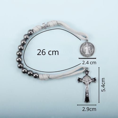 Dezena de Bolso Pureza – Hematita e Alva - Catholité
