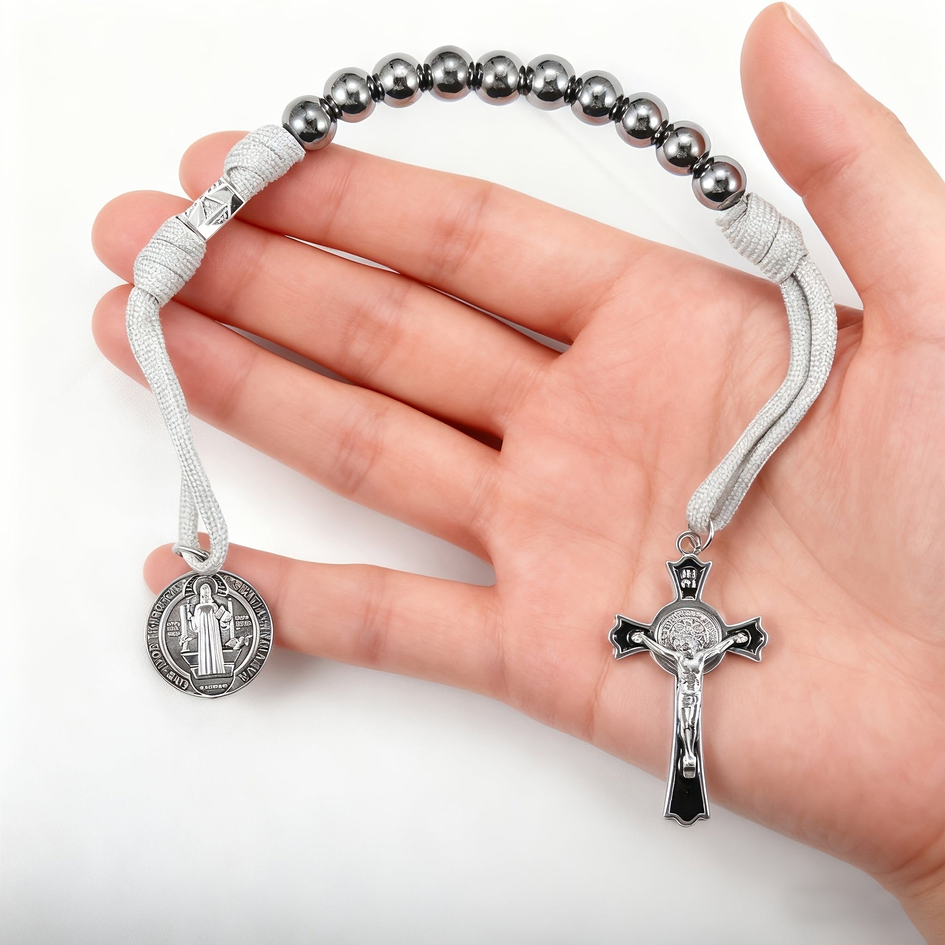 Dezena de Bolso Pureza – Hematita e Alva - Catholité