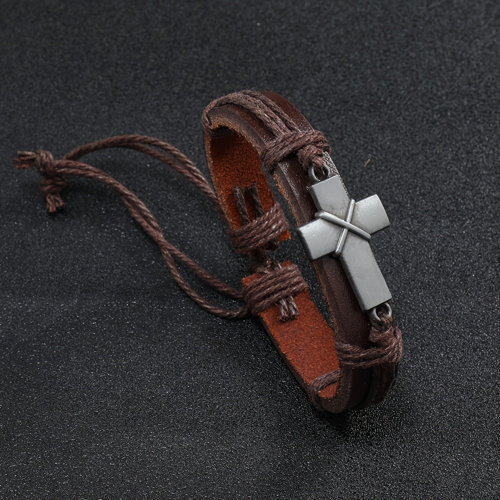 Pulseira Legado – Couro com Cruz | Militae - Catholité