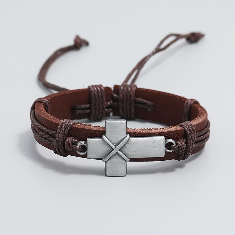 Pulseira Legado – Couro com Cruz | Militae - Catholité