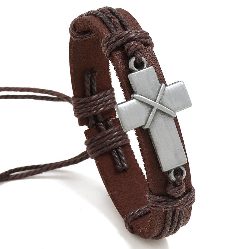 Pulseira Legado – Couro com Cruz | Militae - Catholité
