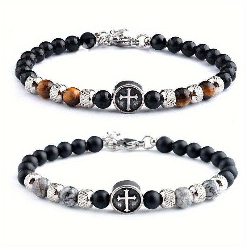 Pulseira Guardião – Olho de Tigre e Aço Inox - Catholité