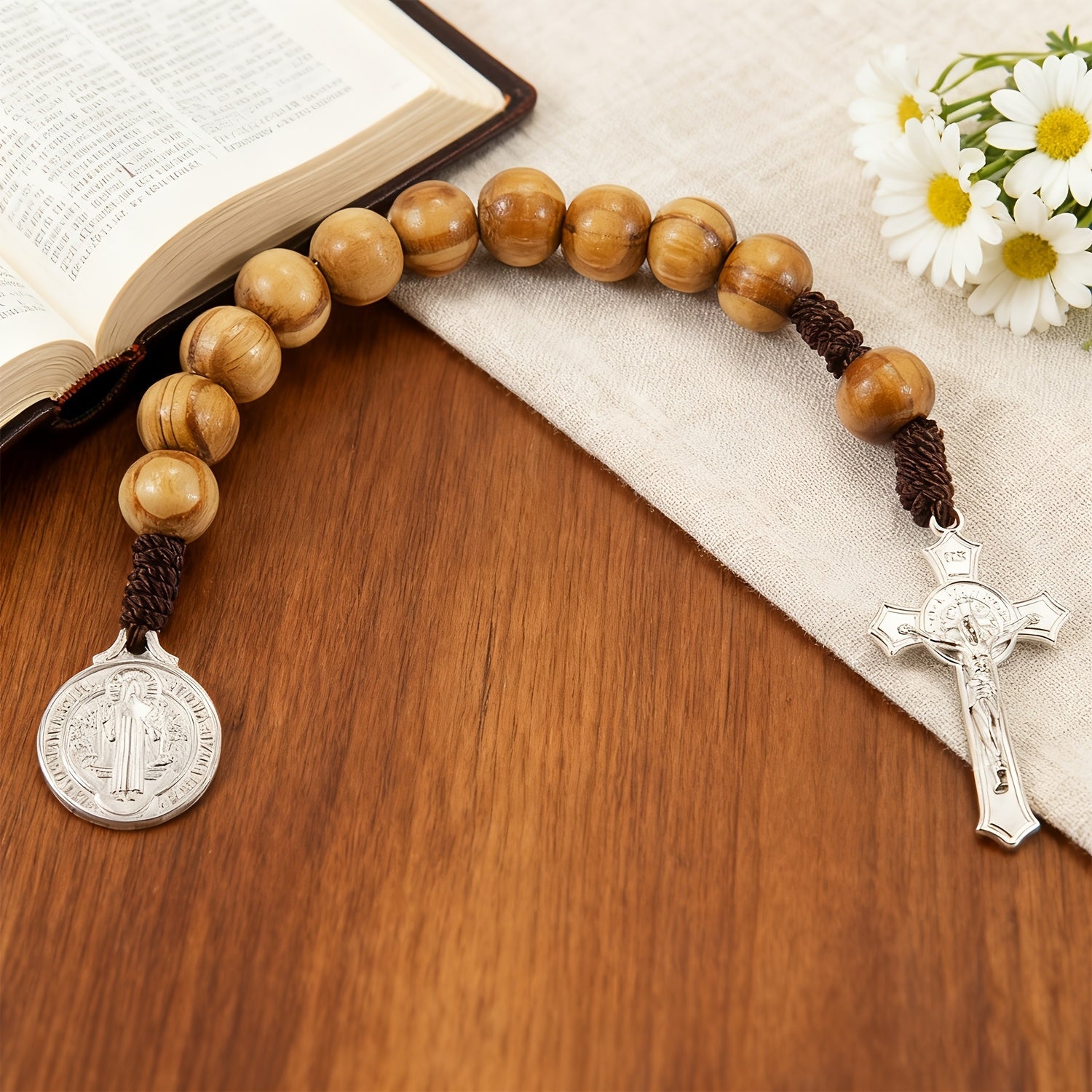 Terço de Pulso Legado – Pinho e São Bento - Catholité