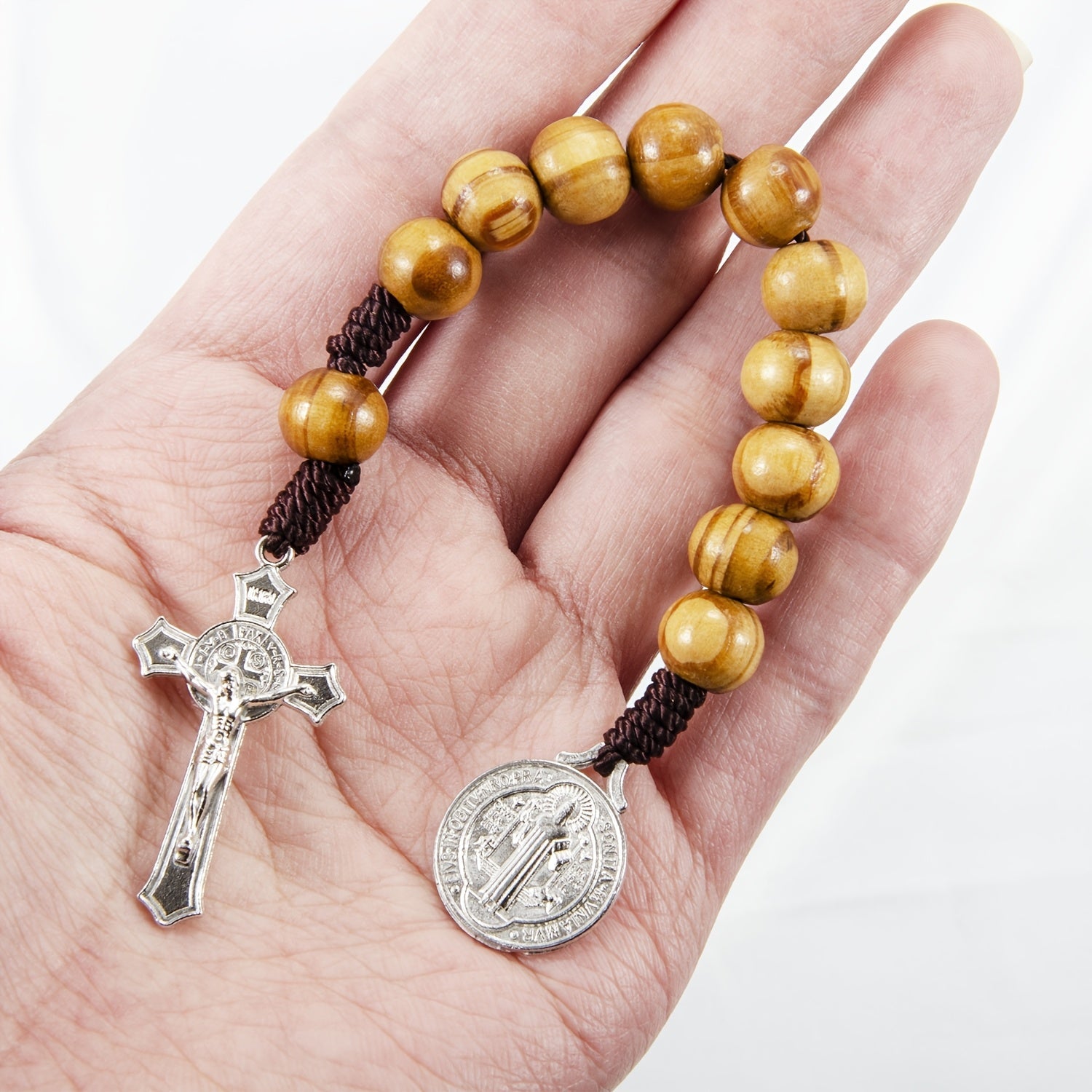 Terço de Pulso Legado – Pinho e São Bento - Catholité