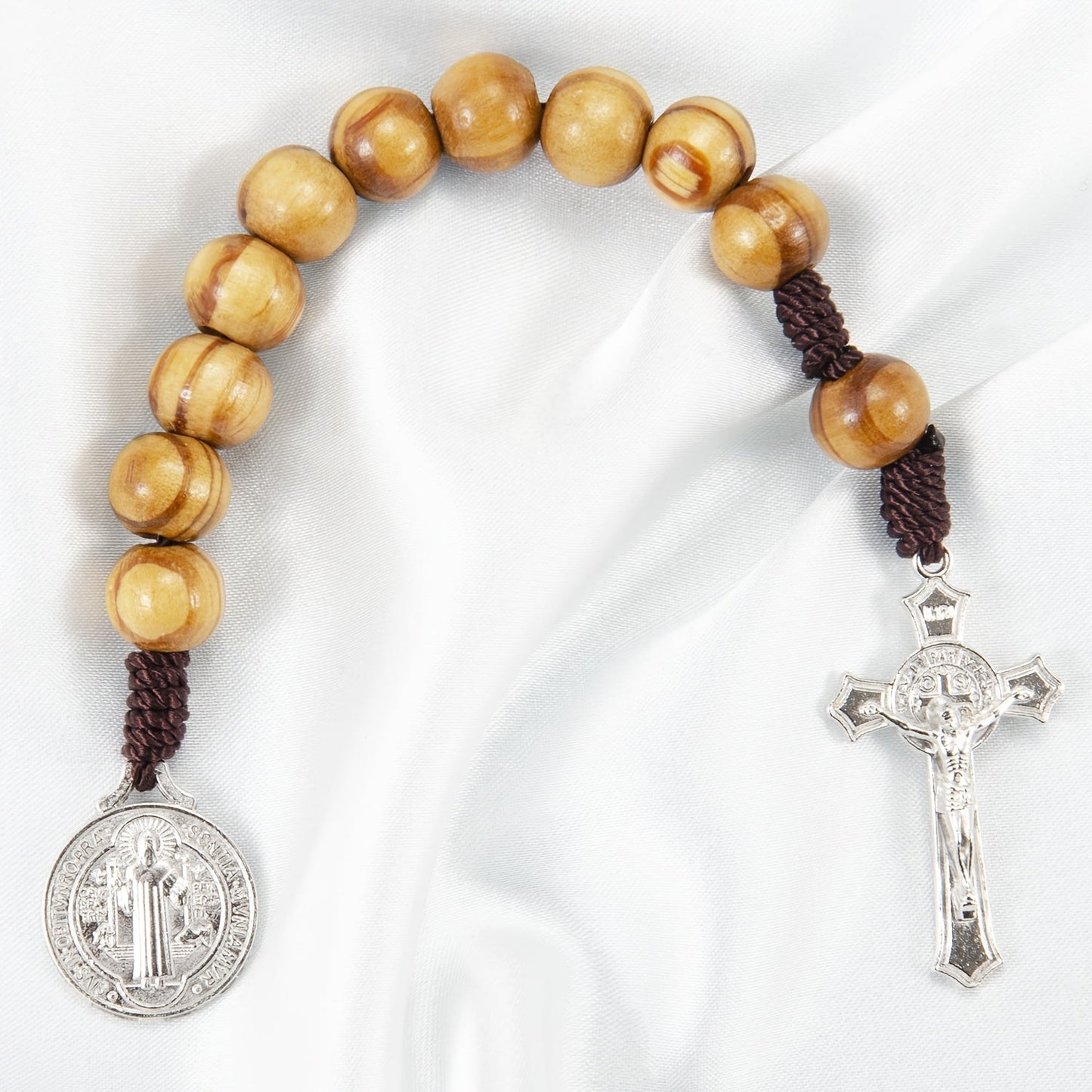 Terço de Pulso Legado – Pinho e São Bento - Catholité