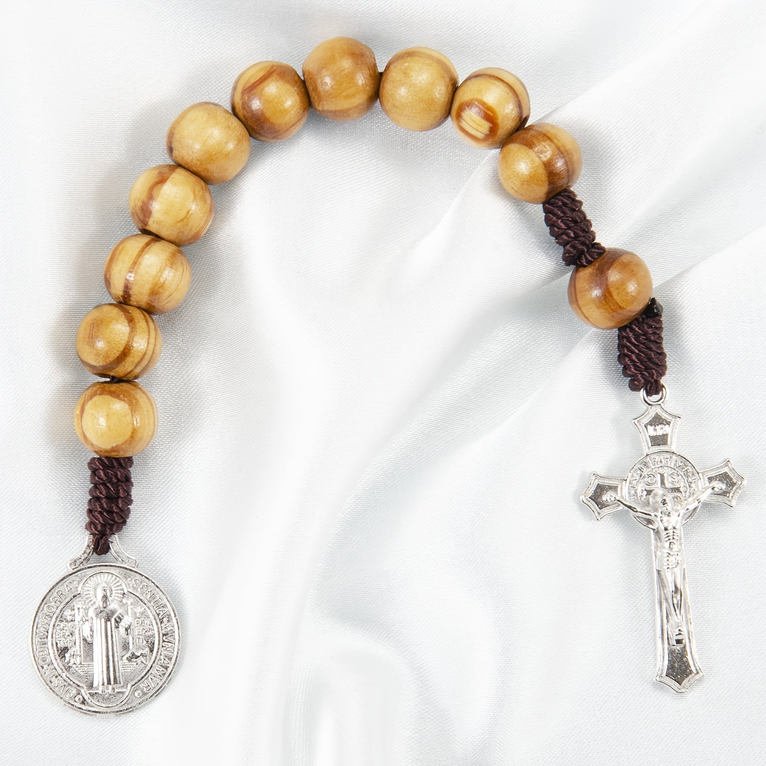 Terço de Pulso Legado – Pinho e São Bento - Catholité