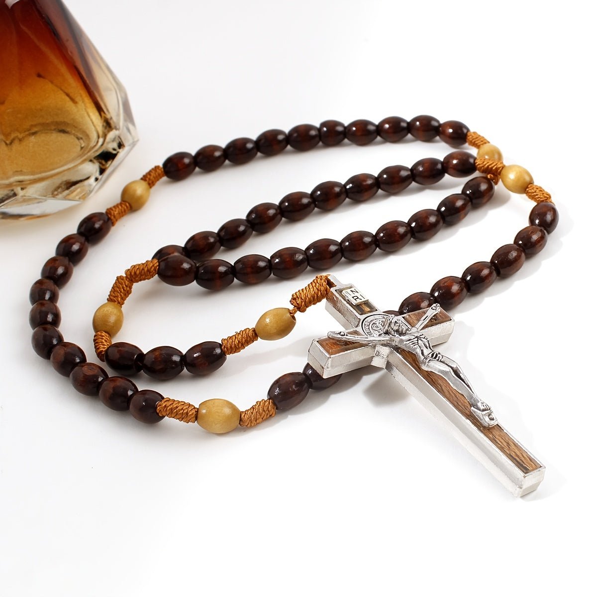 Terço de Sândalo Real – Proteção de São Bento - Catholité